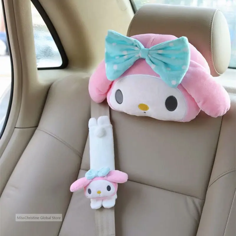Bil Nackkudde Söt Anime Charactor Nackstöd Lovely Animation Doll Neck Supporter Högkvalitativt nackstöd i bomull