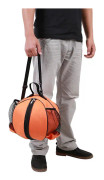 Bärbar Sport Basketboll Fotboll Fotboll Volleyboll Axelväska Bollar Handväska (Orange)