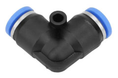 minifinker 10st pneumatiskt plastmunstycke Equal Elbow PV-6 (6mm)