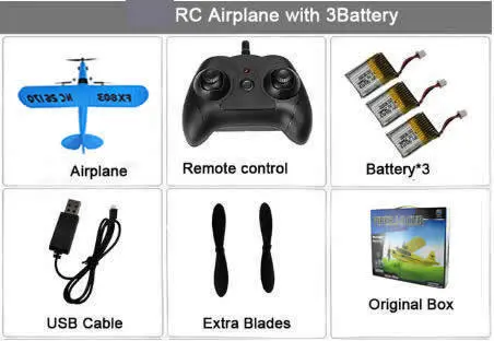 FX803 super glider Remote Control Aircraft 2CH Remote Control Flygplansleksaker redo att flyga som presenter till barn FSWB