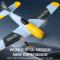 Fjärrkontroll Flygplan 2,4 GHz Dubbelmotor Epp Foam Glider Gyro stabiliseringssystem Fjärrkontroll Flygplan BF109 Fighter Toy Present för barn