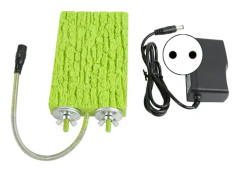 Uppvärmd fågelpinneplattform konstant temperatur 5W säker liten husdjursvarm stativbräda för papegoja hamster chinchilla 100‑240V EU-kontakt