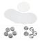 minifinker Transparent Badge Film minifinker Badge Skyddsfilm 100st Badge Film PVC-material DIY Handgjorda