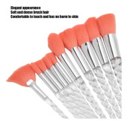 Minifinker 10 st-set Ögonskuggsborste Blush Loose Powder Kosmetisk borste Makeup Tool
