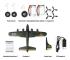 FX817 B17 Fjärrkontroll Flygplan Flygplan Fjärrkontrollplan Fast-Wing 2,4GHz Glider EPP Foam RTF RC-plan Flygplansleksaker för barn