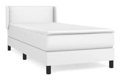 Ribbbotten med madrass Vit 90x190 cm Fuktskinn