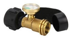 minifinker Gasflaska Tryckmätare Mässing Utomhus Propan Tank Adapter Typ1 sport camping