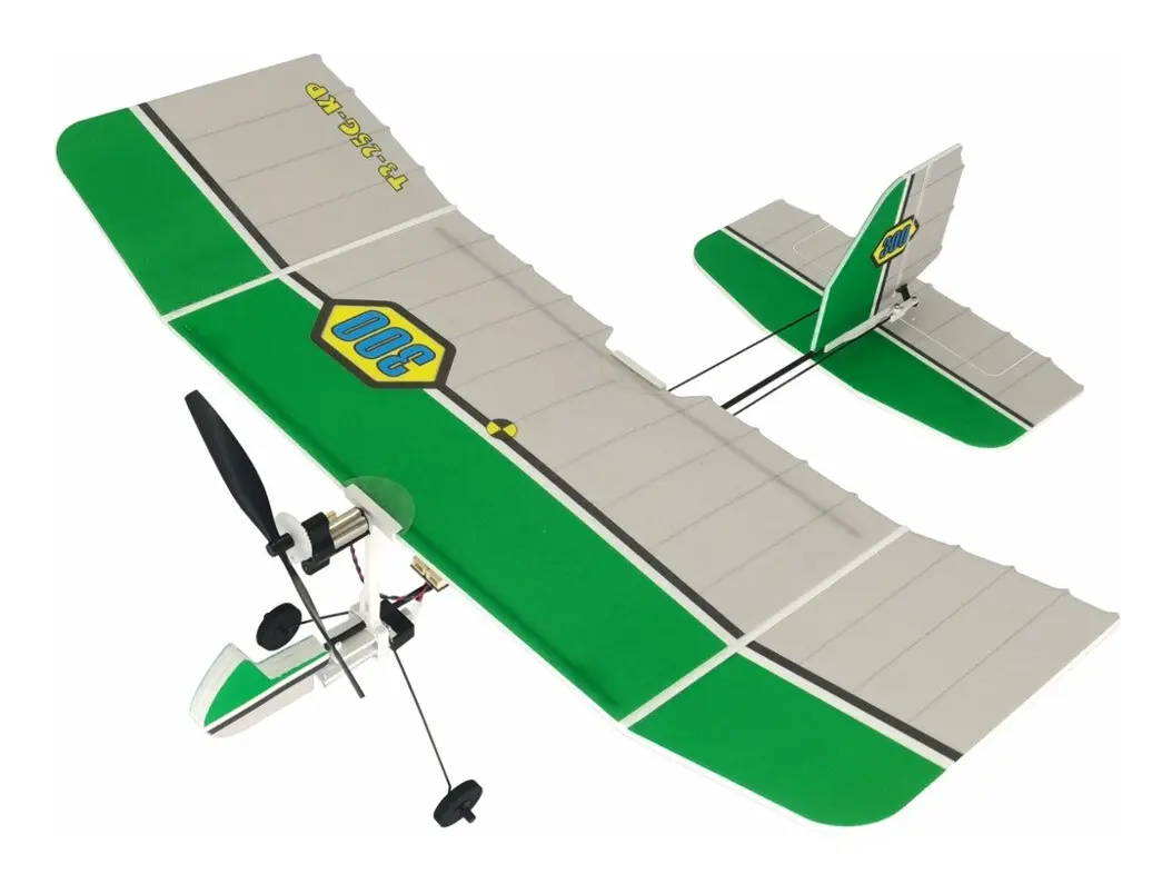 300 mm Wingspan PP Foam Fjärrkontroll Flygplan DIY Micro Indoor Slow Flyer Fjärrkontroll Fixed Wing Flygplan Glider KIT för nybörjare