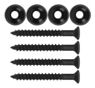 minifinker Elektrisk gitarrhalsring minifinker Gitarrhalsfogring 4 set Musikgitarr Guld Svart