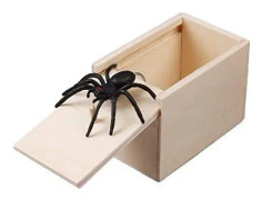 KEENWO DEN ORIGINAL SPIDER PRANK BOXEN - PRANK ARTIKEL ATT SKRÄMA