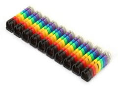 Minifinker Wire Numbering Marker Färgglad Digital Nummer Tube Wire Number Tag Tube Cable Marker