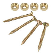 minifinker Elektrisk gitarrhalsring minifinker Gitarrhalsfogring 4 set Musikgitarr Guld