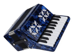 Minifinker 22-tangenter dragspel Dragspel ljusa färger 22-tangenter 8-bas pianoklaviaturinstrument för sceninstrument konsertina