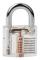 Minifinker - Transparent Hänglås Set Hänglås Set, Cutaway Training Lock med handtag DIY Kit