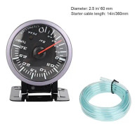 Minifinker Boost Meter LED Car Modification Boost Gauge Pointer - DC12V 60mm 3.0 Bar - ABS, AluminiumWS2190121901