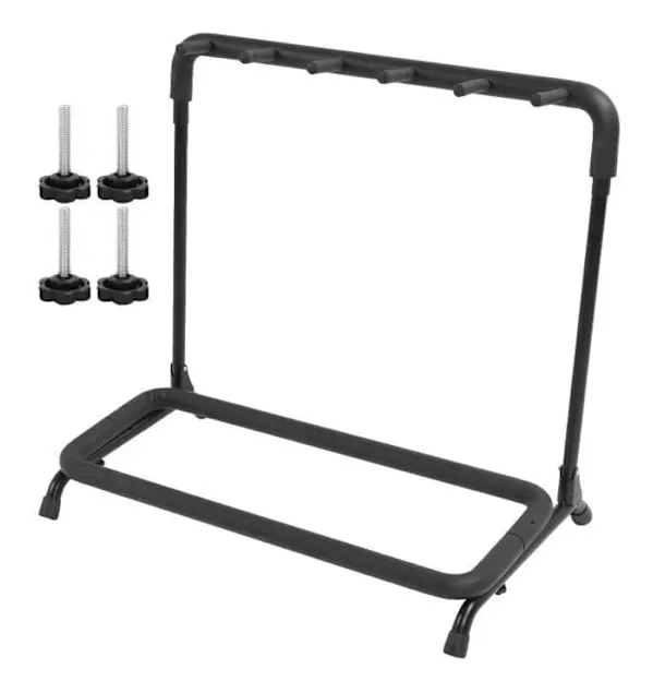 minifinker 5 Gitarrstativ Hållare 5 Gitarrstativ Järnstativ Stabil Vikbar Justerbar Multi Stand Deco Pack