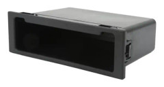 minifinker Stereo Radio Förvaringslåda Svart Förvaringslåda för Bilstereo Radio, Stort utrymme Auto Locker