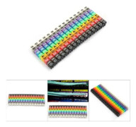 minifinker trådnummer Färgad digital trådnumrering Kabelmarkörsrör (150 st 1,5 mm²) Gör det själv Lös