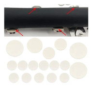 SURENHAP klarinett soundhole matta 17st klarinett soundhole pads Bb klarinett matta tätningar instrument kit