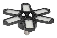 LED Garagelampa 1800LM 24W 6-bladig vikbar bra värmeavledning LED Lagerlampa 85 till 265V