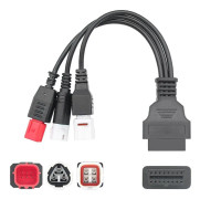 Obd2 diagnoskabel f?r Yamaha Kline Euro5 motorcykel 16-stift till 3-stift 4-stift 6-stift Obd2 3-i-1 diagnostisk adapter