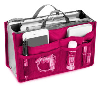 Organizer Insert Bag Polyester 20L Stor kapacitet Kosmetisk Liner Bag Portable Multicolou Rese Insert Handväska Pocka för Resor Business Kos
