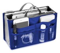 Organizer Insert Bag Polyester 20L Stor kapacitet Kosmetisk Liner Bag Portable Multicolou Rese Insert Handväska Pocka för Resor Business Kos