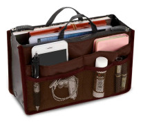 Organizer Insert Bag Polyester 20L Stor kapacitet Kosmetisk Liner Bag Portable Multicolou Rese Insert Handväska Pocka för Resor Business Kos