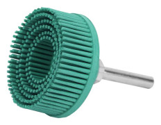 2 tums borstskiva Emery Rubber Abrasive Borste Polering Slipskiva för Burr Rostborttagning Grön