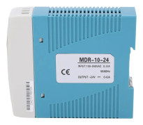 Industriell strömförsörjning för DIN-skena - MDR-10-24, 10W, 24V, 0,42A