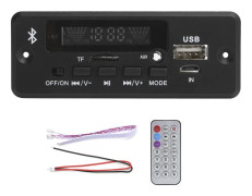Universal WAV-avkodarkort med Bluetooth-anrop, MP3-avkodarkort 02CABT-avkodningsmodul - svart