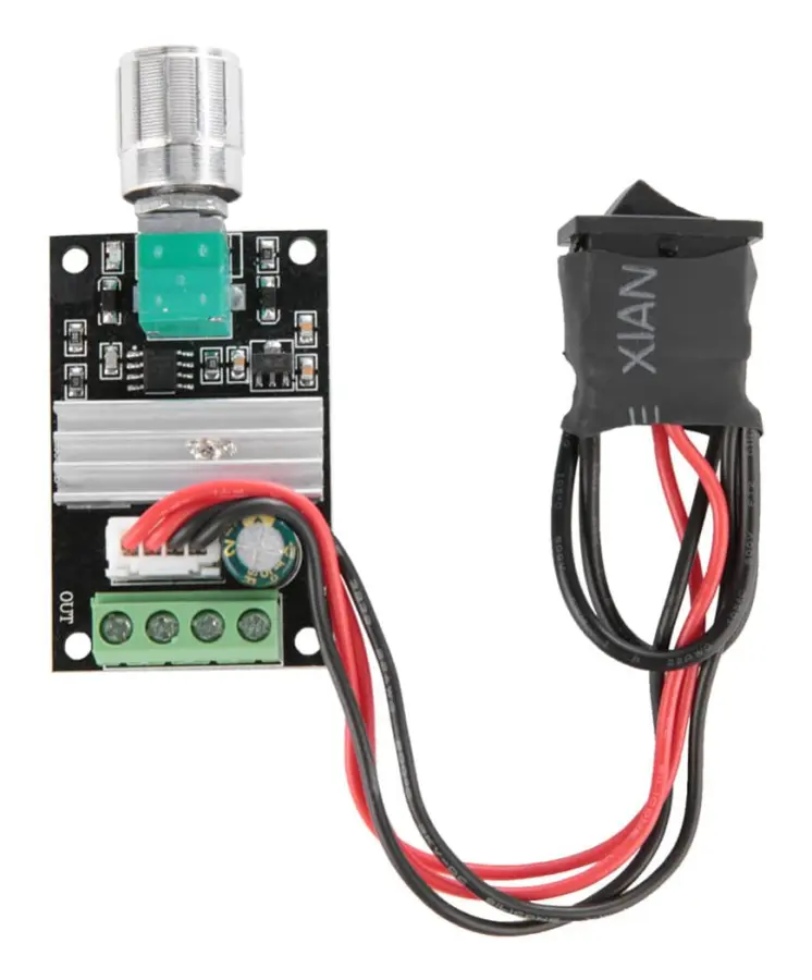 PWM DC-motorhastighetsregulator 6-28V 3A med switchfunktion