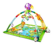 FISHER-PRICE JUNGEL MUSIKALISK AKTIVITETSMATTA FÖR BABY, LEKSAKER OCH A