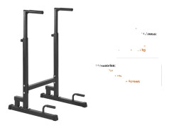 Justerbar Power Tower Pull Up Bar Station, 8 höjdinställningar, 500 lbs kapacitet,51 tum