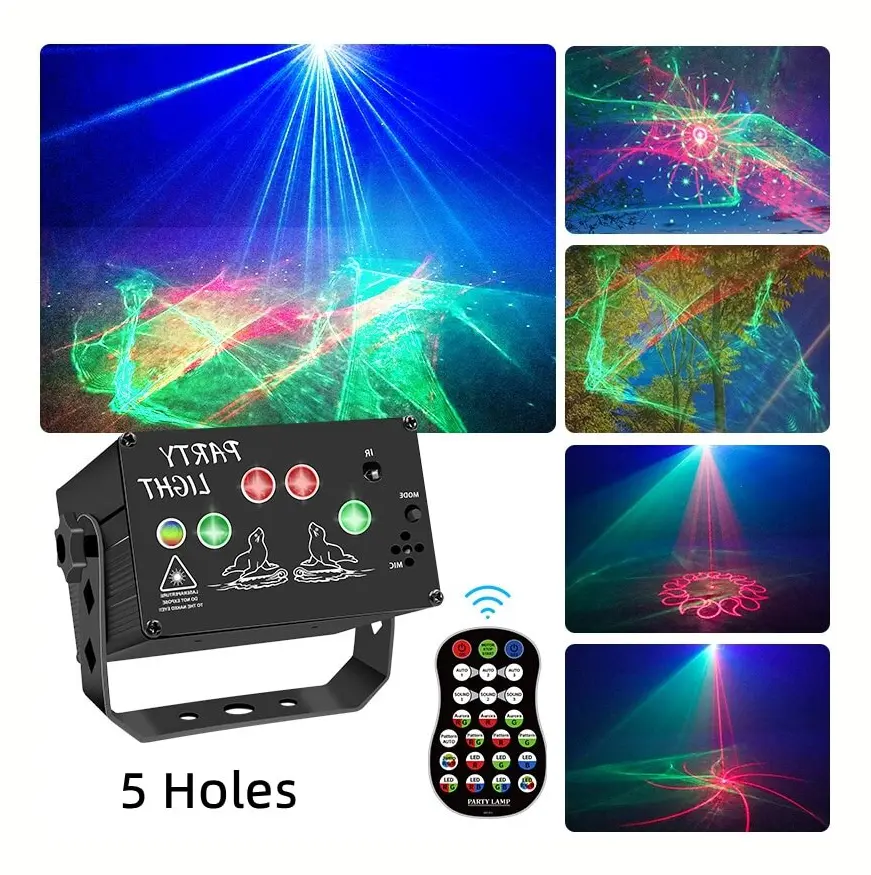 Disco LED Laser Belysning
