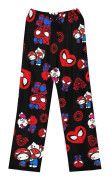 Tecknad Hello Kitty Spiderman tryckta pyjamasbyxor Fritidskl?der Loungewear Byxor Underdelar f?r kvinnor Ton?ringar Flickor
