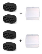 INF Käktränare Jawline exerciser 4 st Svart