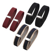 3 par unisex elastiska justerbara armbindlar Anti-Slip skjortärmhållare Justerbara armärmhållare Håll upp ärmhållare Elastiska armbindlar