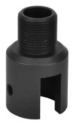 Aluminiumlegering Svart Trådmunstycke Adapter för Airsoft Jaktaccessoar (5/8*24 308)