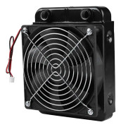CPU vattenkylningsradiator G1/4 gänga värmerad kylare med fläkt 18 rör (120mm)