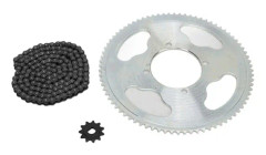 Kedjesats 8D 11T kugghjul 25H 80T kedjehjul 25H 146 länk drivkedja för DIY motorcykel ATV cykel
