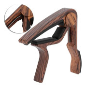 minifinker Guitar Capo Universal Tuning Clamp för akustisk folkgitarr, dekorativ klämma Sapelli Porslin