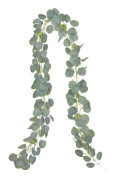 Konstgjord Eukalyptusgirlang Eukalyptusblad, Handgjord Eukalyptusranka, Grön Bladgirlang, Bröllopsväggdekor