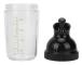200 ml salladsdressingsskakare förhindrar läckage salladsdressingburk med lock för kökssvart