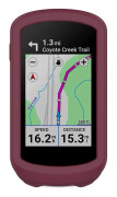 For Garmin Edge Explore 2 Stopwatch Silicone Protective Case(Wine Red)