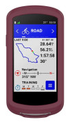 For Garmin Edge 1040 Full Back Cover Stopwatch Silicone Case(Wine Red)