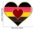 5-pack Bisexuell stolthet hjärtformad knappnålsbrosch pins flagga badge brosch märken