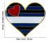 5-pack Bisexuell stolthet hjärtformad knappnålsbrosch pins flagga badge brosch märken