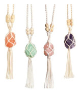 Läkande kristaller Feng Shui hängande prydnad Bilprydnad Meditation hängande prydnad Fönsterprydnad för heminredning (4-pack)