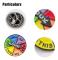 4 Färgglada Skivspelar-Nålbadges Roterande Emalsbroscher Lyckohjul Badges Söta Emalsnålar Badges Roliga Emalsbadges Badges Jacka Badge Väskor Brosch